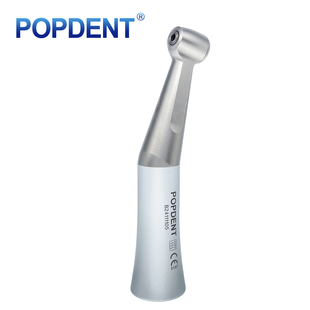 POPDENT Dental Low Speed Contra Angle Handpiece Push Button Fit aRA 2.35mm Burs