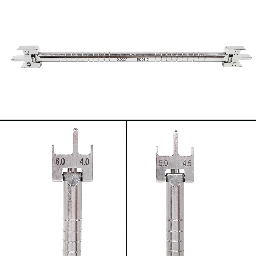 Dental Bracket Positioning Movable Head Height Gauge Orthodontic Instruments
