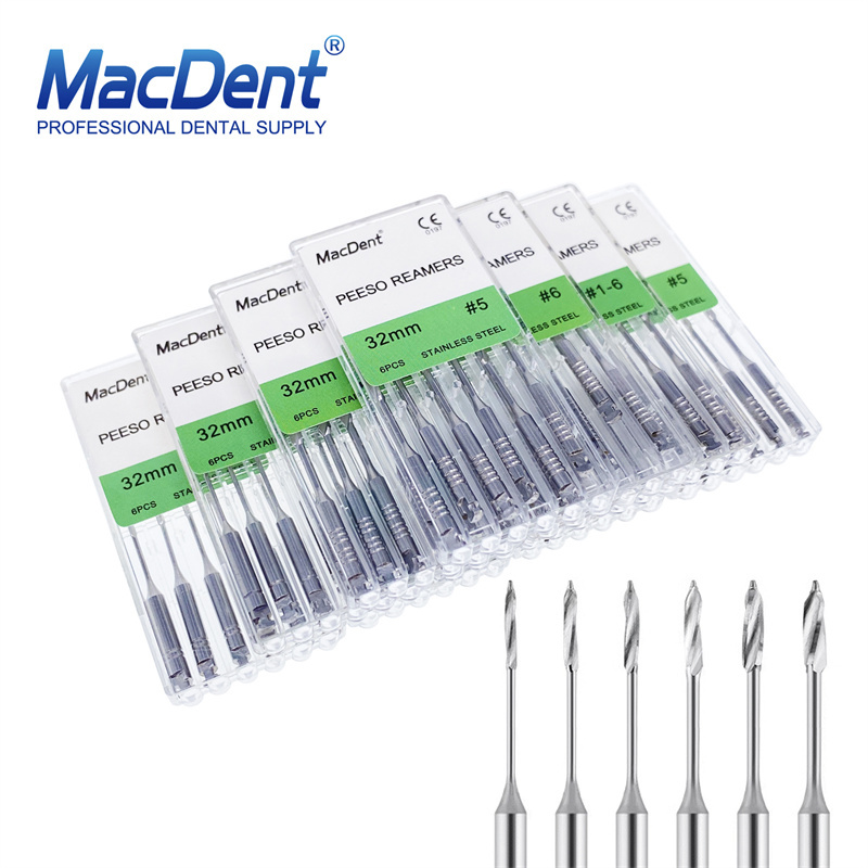 MacDent Peeso Reamers Dental Endodontic Root Canal Files 28mm/32mm
