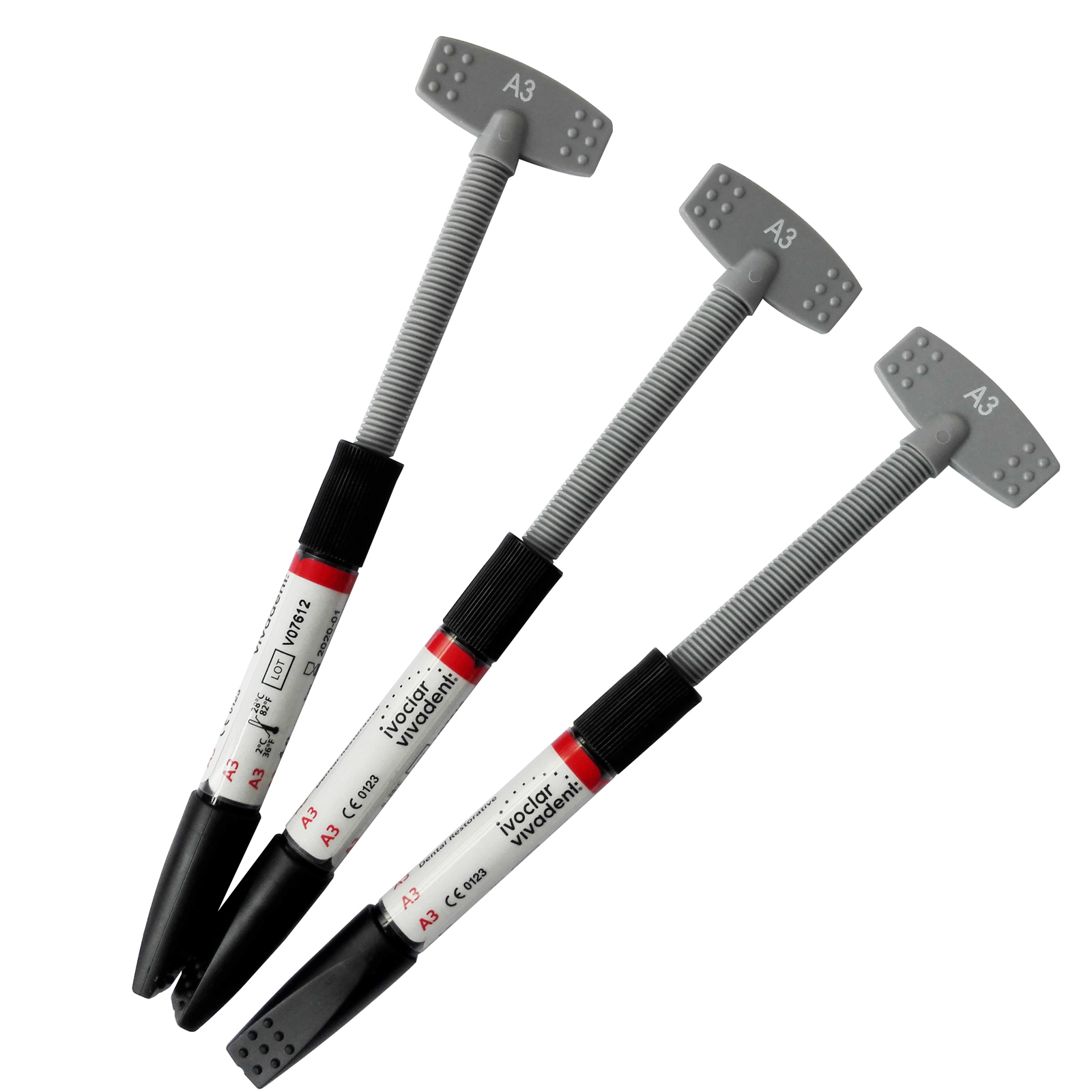 1Kit/3Pcs Ivoclar Vivadent TE-Econom Plus Dental Light Cure Composite Resin