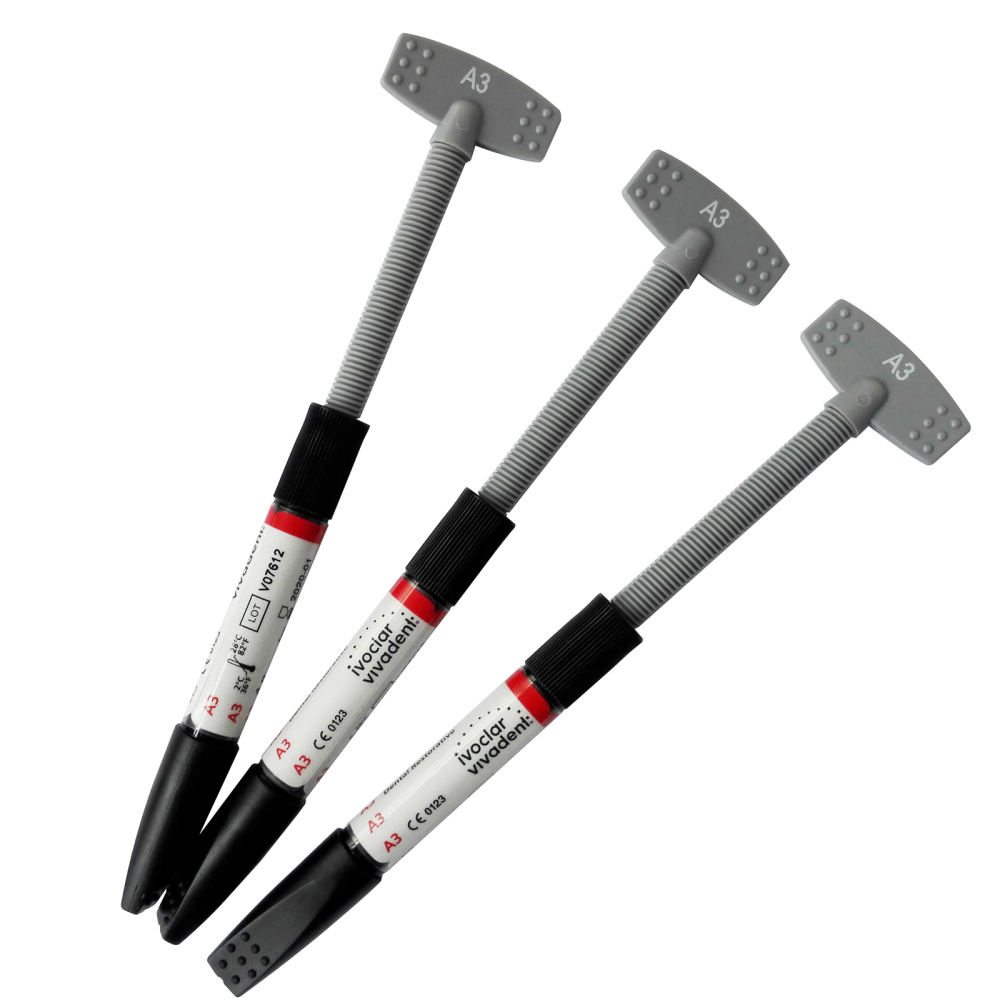 1Kit/3Pcs Ivoclar Vivadent TE-Econom Plus Dental Light Cure Composite Resin