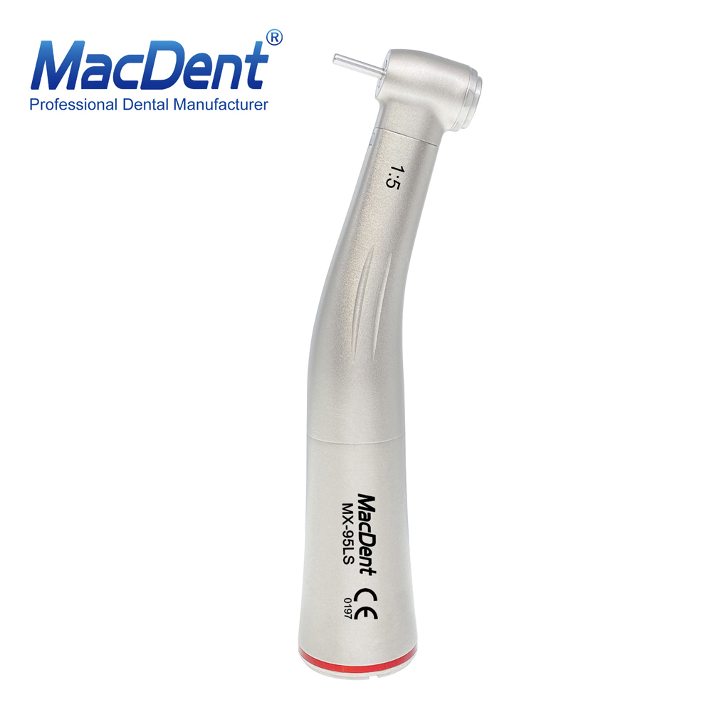 MacDent MX-95LS Dental 1:5 Increasing Fiber Optic Contra Angle Handpiece Fit NSK Ti Max X95L