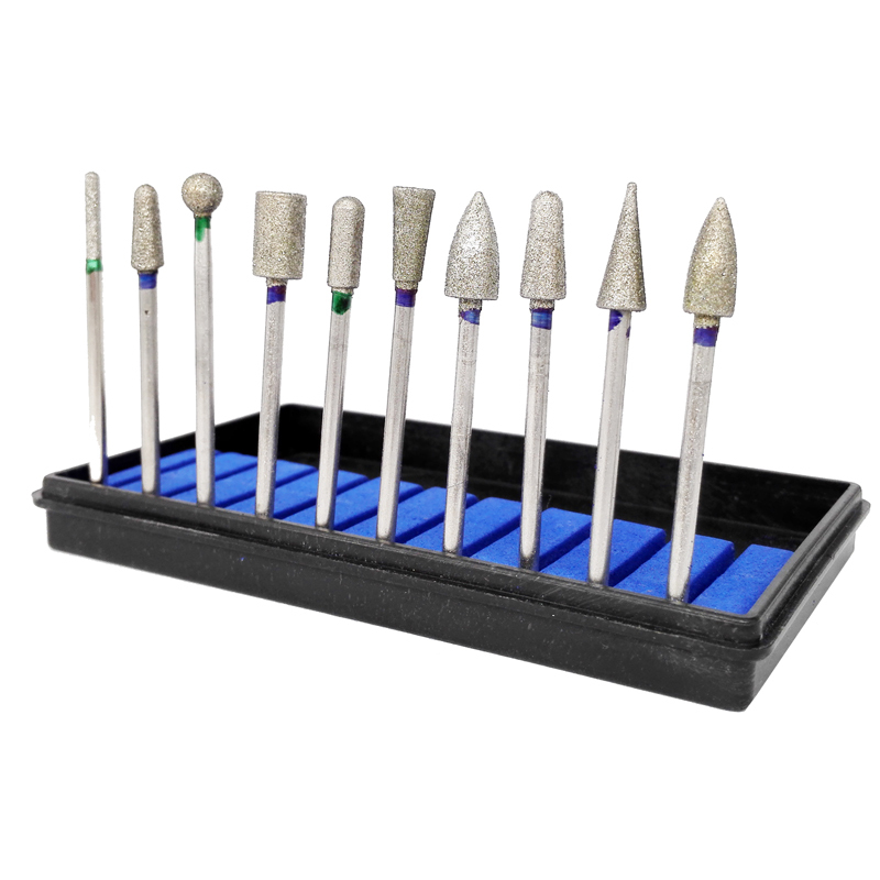 Dental Sintered Diamond Point Polisher HP Shank Rotary Bur Set 2.35mm 2 Kits