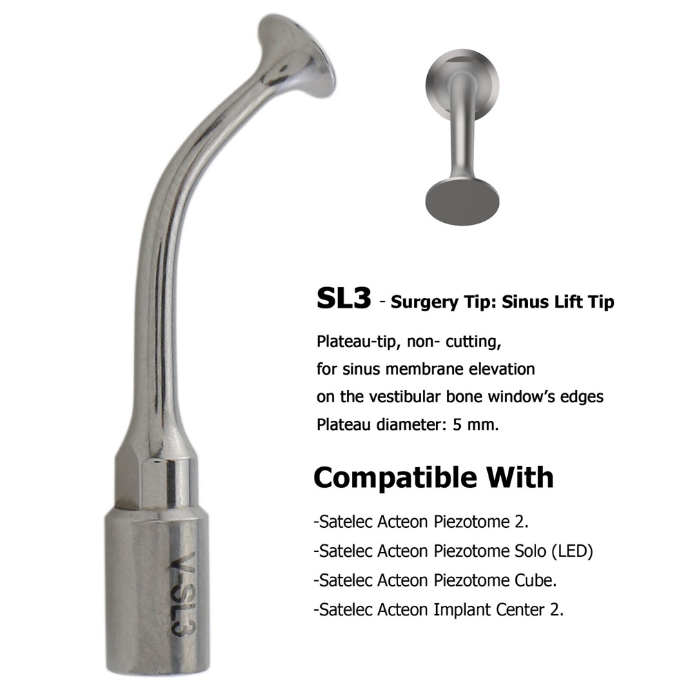 Dental ACTEON Piezotome 2 Cube Ultrasonic Surgery Tips Satelec Piezo Scaler Tips