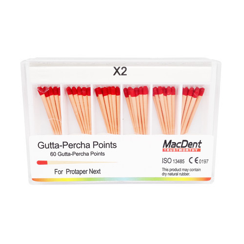 MacDent Dental Obturation Protaper Next Gutta Percha Points Endo Root Canal X1 X2 X3 X1-X3