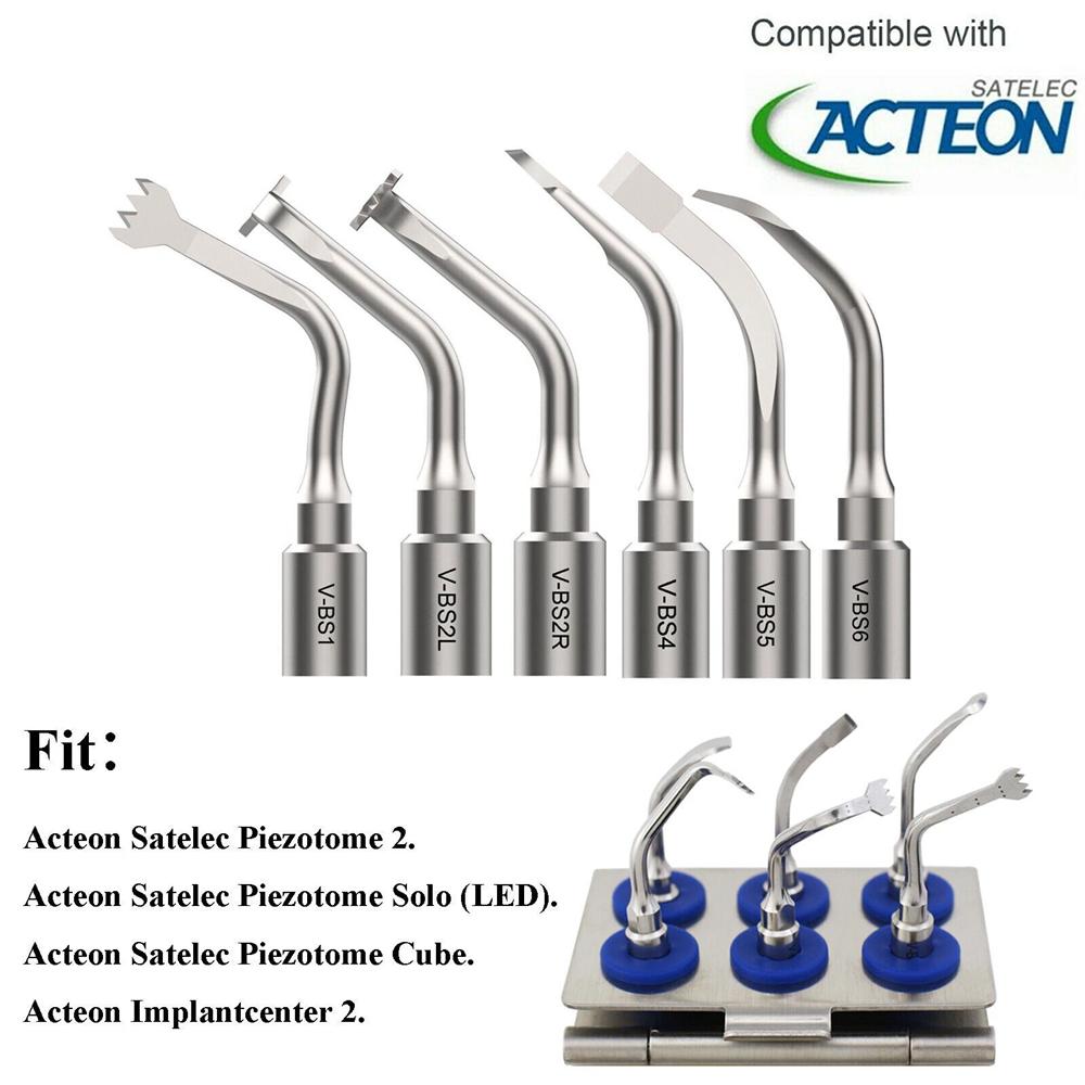 Dental ACTEON Piezotome 2 Cube Ultrasonic Surgery Tips Satelec Piezo Scaler Tips
