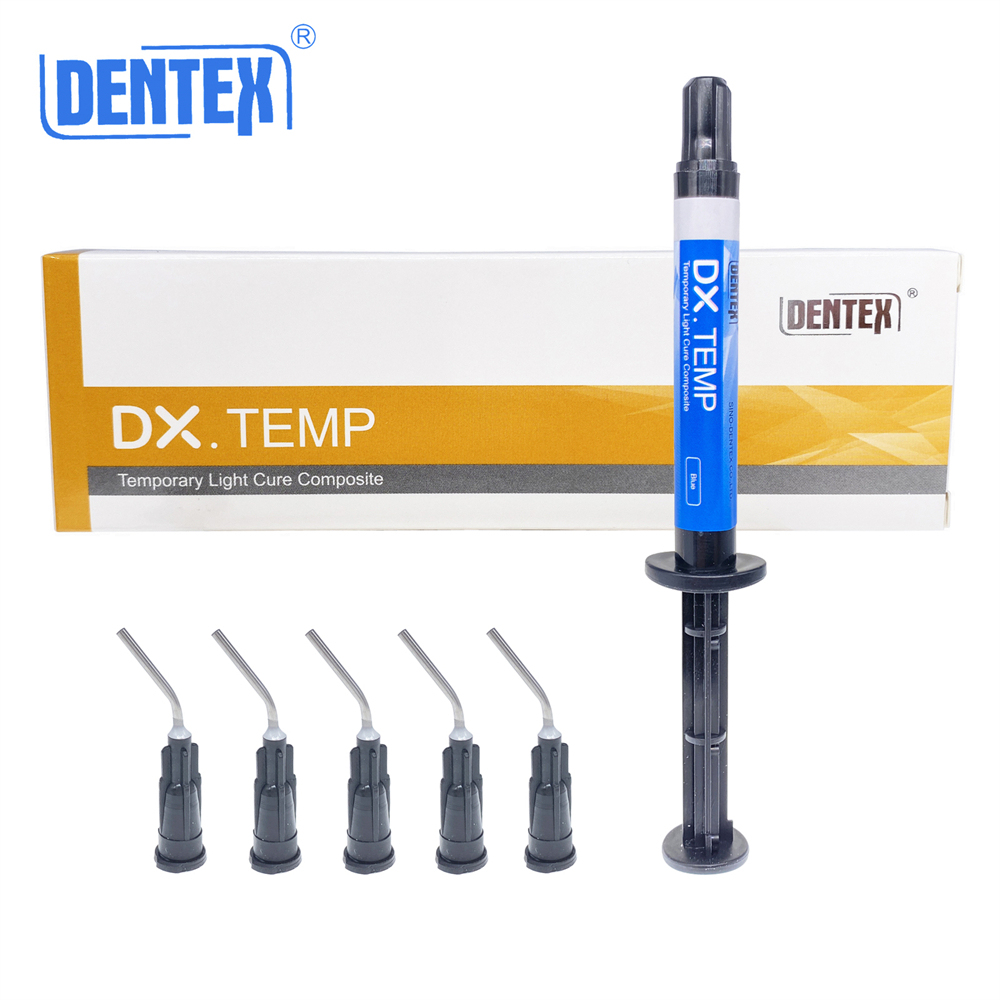DENTEX DX.TEMP Temporary Crown &Bridges Self Cure Resin/Flow Light Cure Filling Resin