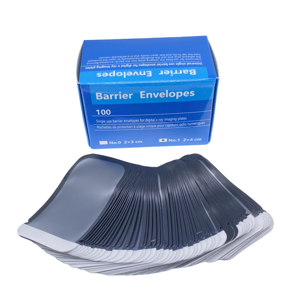 Dental Barrier Envelopes Side for Dental X Ray Digital Phosphor Plate Sensor Size #0 / #1 / #2