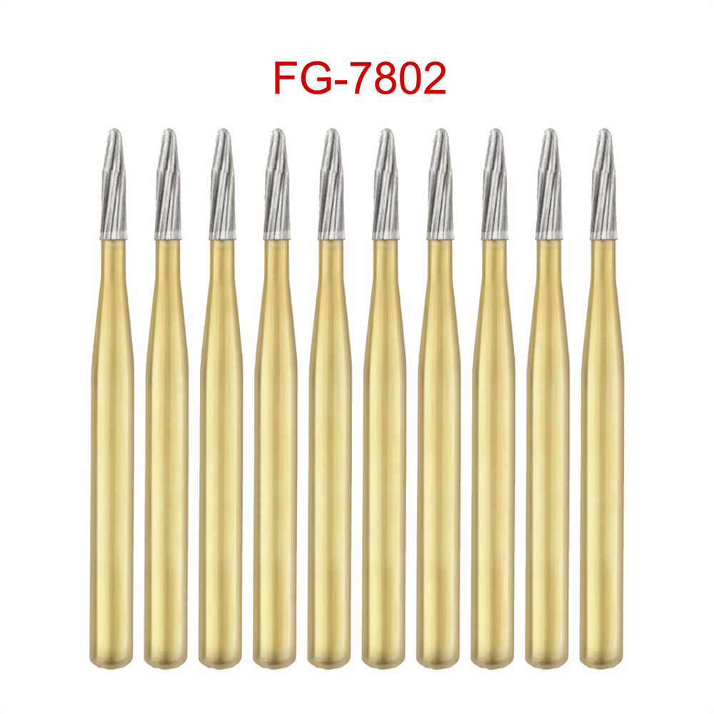 10Pcs DMXDENT Dental Trimming&Finishing  Tungsten Carbide Burs FG7404/7408/7803/7901/Endo-Z/Zekrya