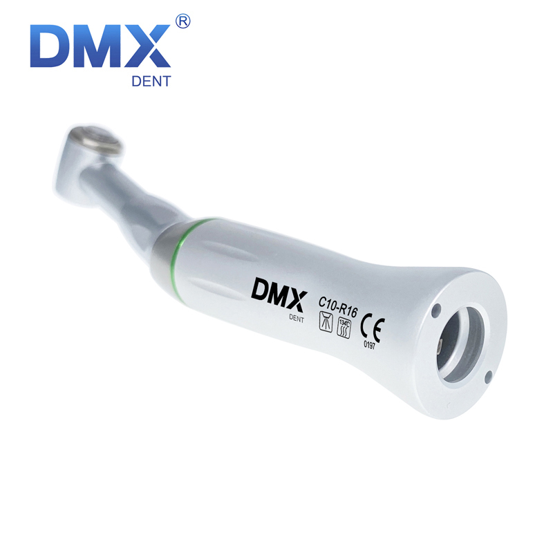 DMXDENT C10-R4 / C10-R10 / C10-R16 /C10-R64 Dental Low Speed Contra Angle Handpiece Push Button 4:1 / 10:1 / 16:1 / 64:1