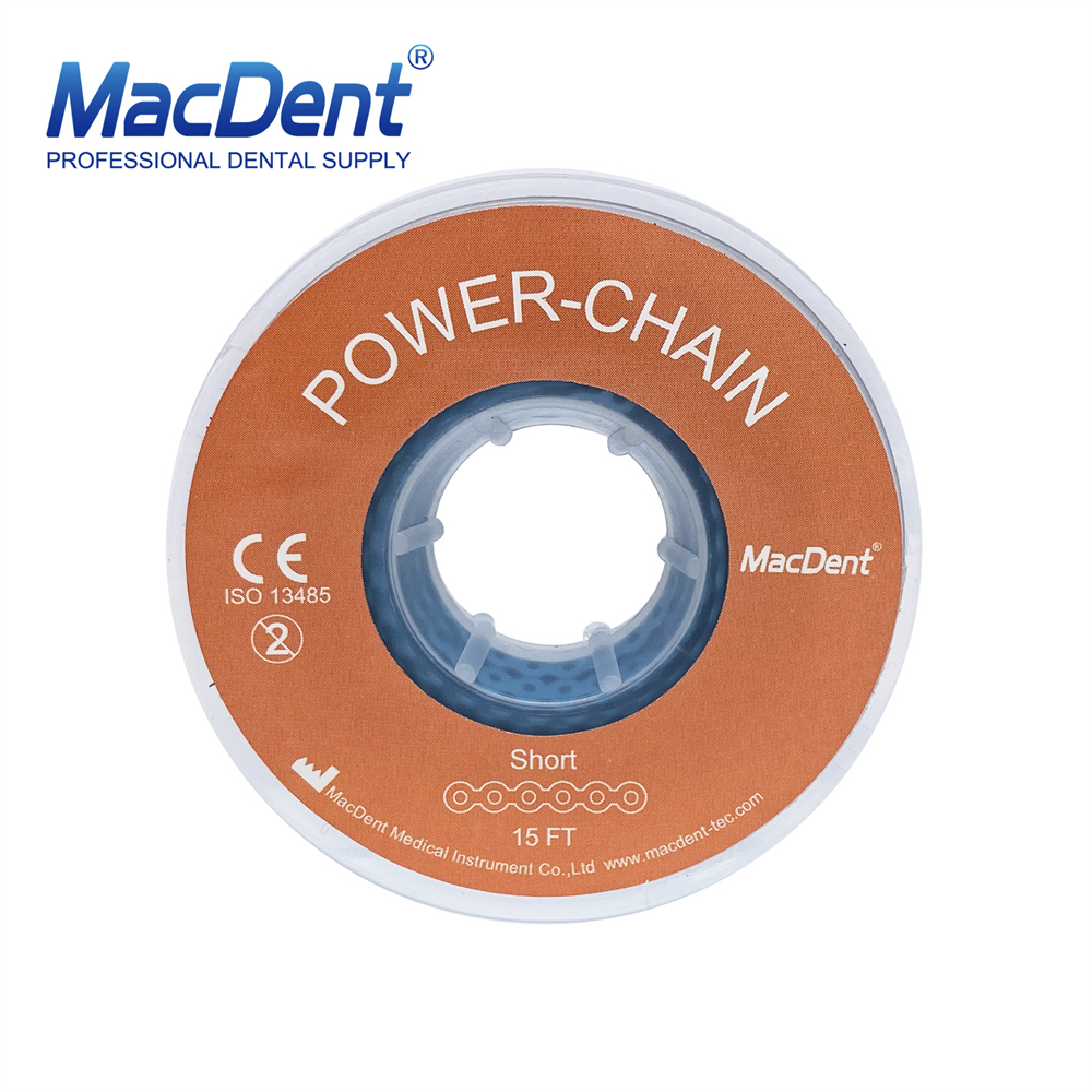 MacDent Dental Ortho Brace Bands Power Chains Super Elastic Short Closed Long