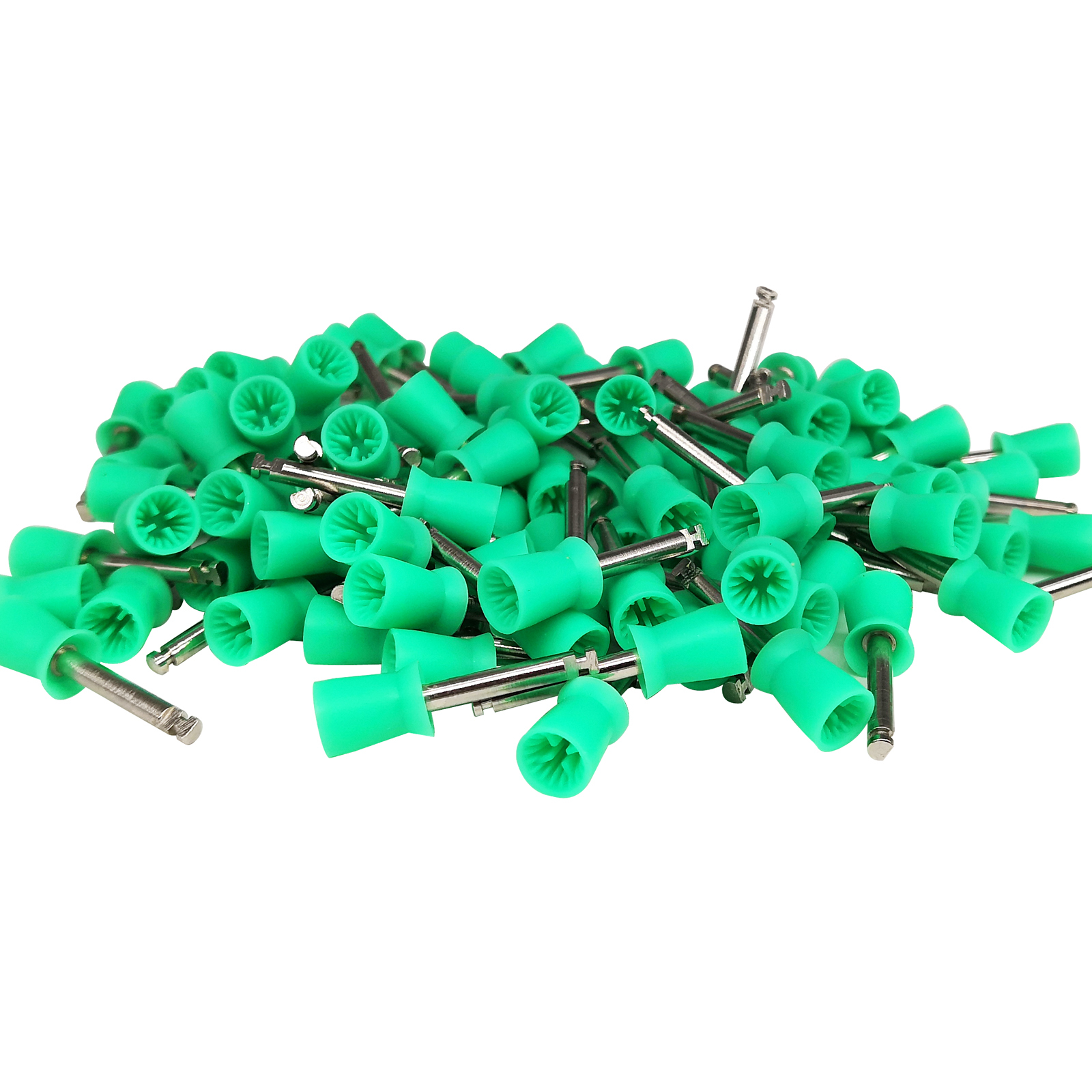 Dental Polishing Polish Prophy Cup  4 Webbed Brush Latch Type