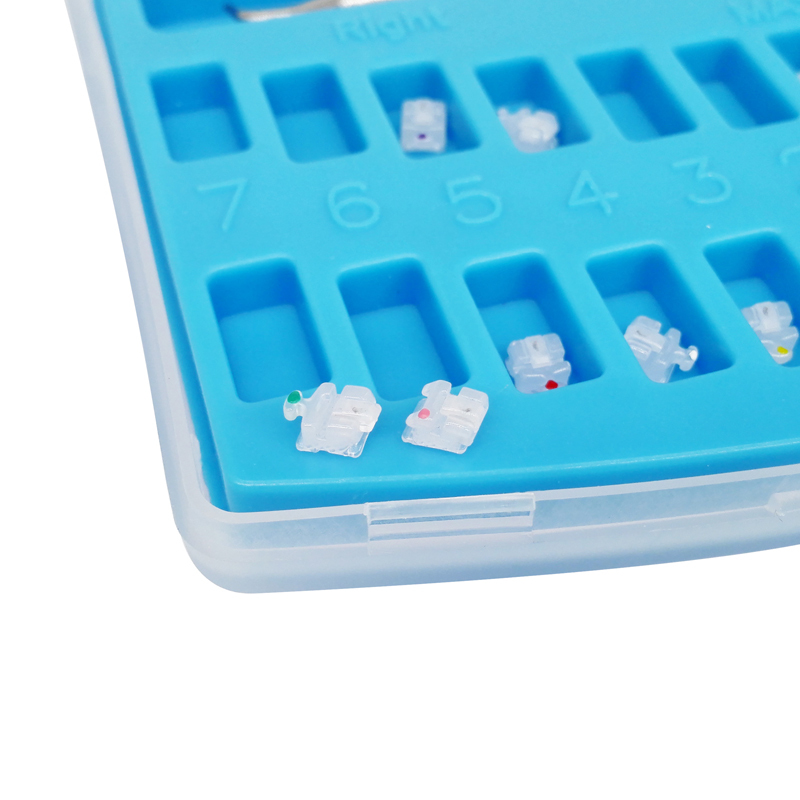  MacDent Dental Orthodontic Ceramic Self-ligating Brackets & Tool