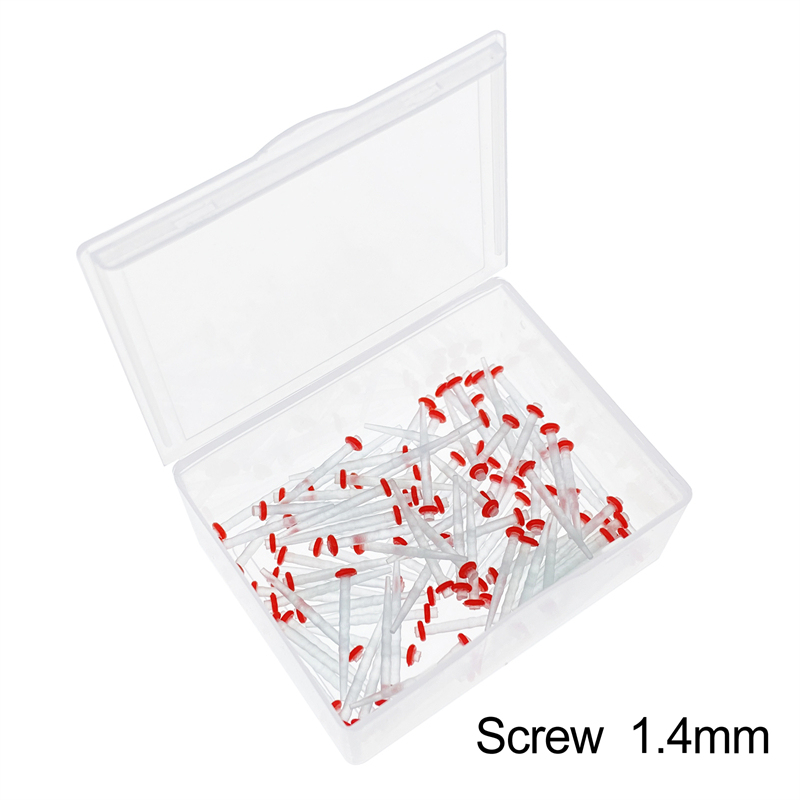 100 Pcs Dental Endo Quartz Fiber Post Screw Restorative 1.2 1.4 1.6 1.8mm