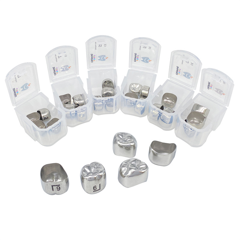 Dental Adult Permanent Molar Crowns Preformed Temporary Crown Stainless Steel
