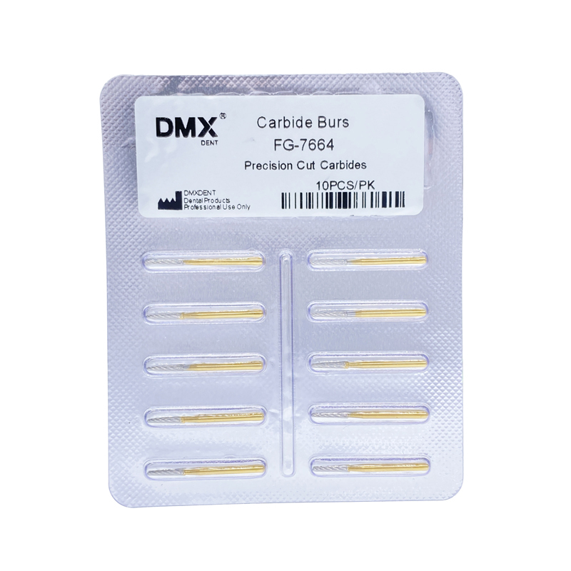 FG7664 Dental Gold Plated Carbide Trimming & Finishing Burs
