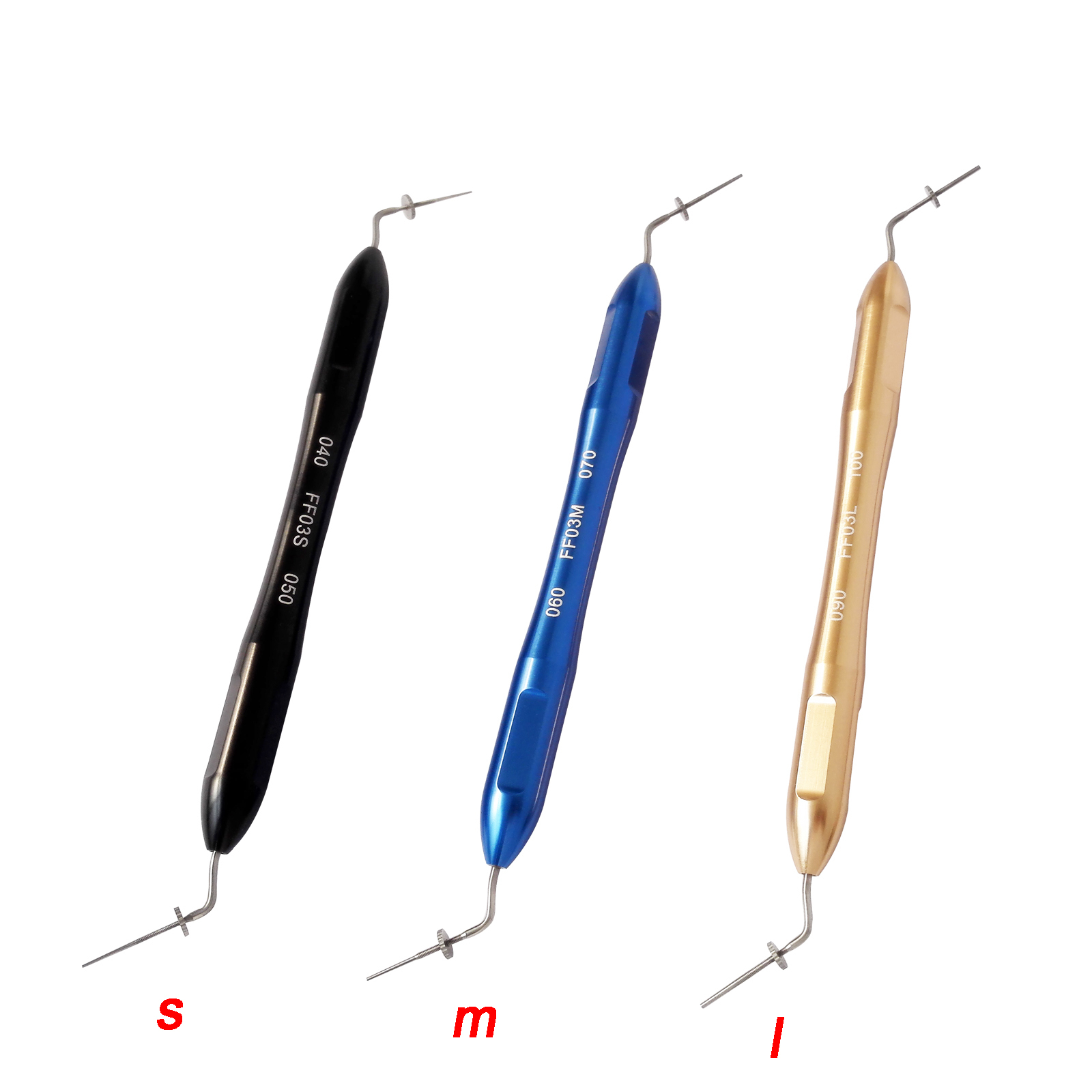 Dental Endo Buchanan Hand Plugger Tip Fill Obturation 3 Colors