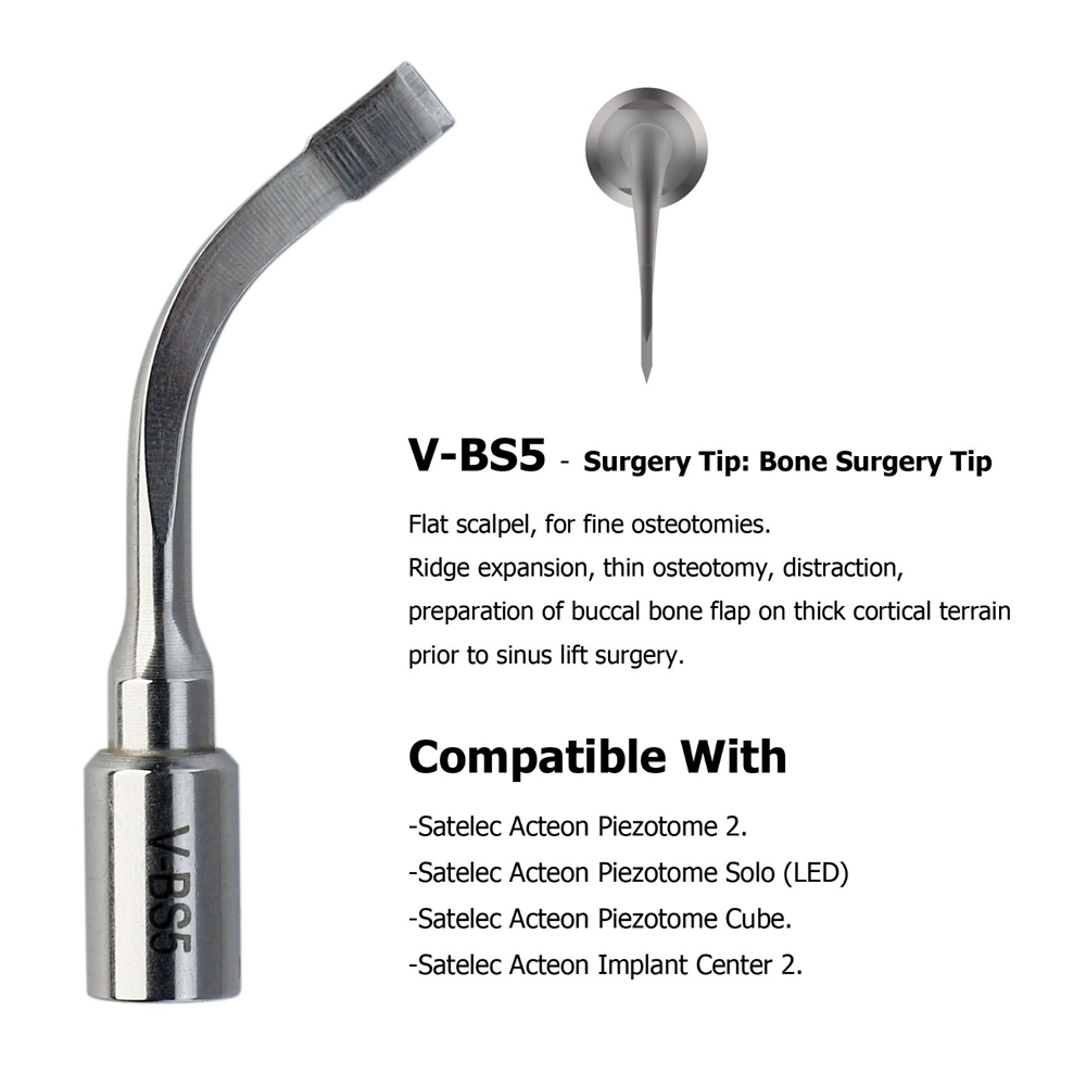 Dental ACTEON Piezotome 2 Cube Ultrasonic Surgery Tips Satelec Piezo Scaler Tips