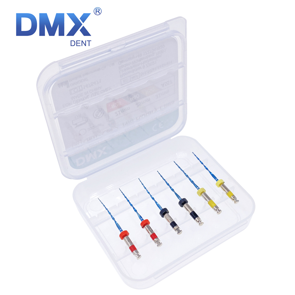 6Pcs DMXDENT Dental Endo Files Root Canal Endodontic NITI Rotary File 21/25MM