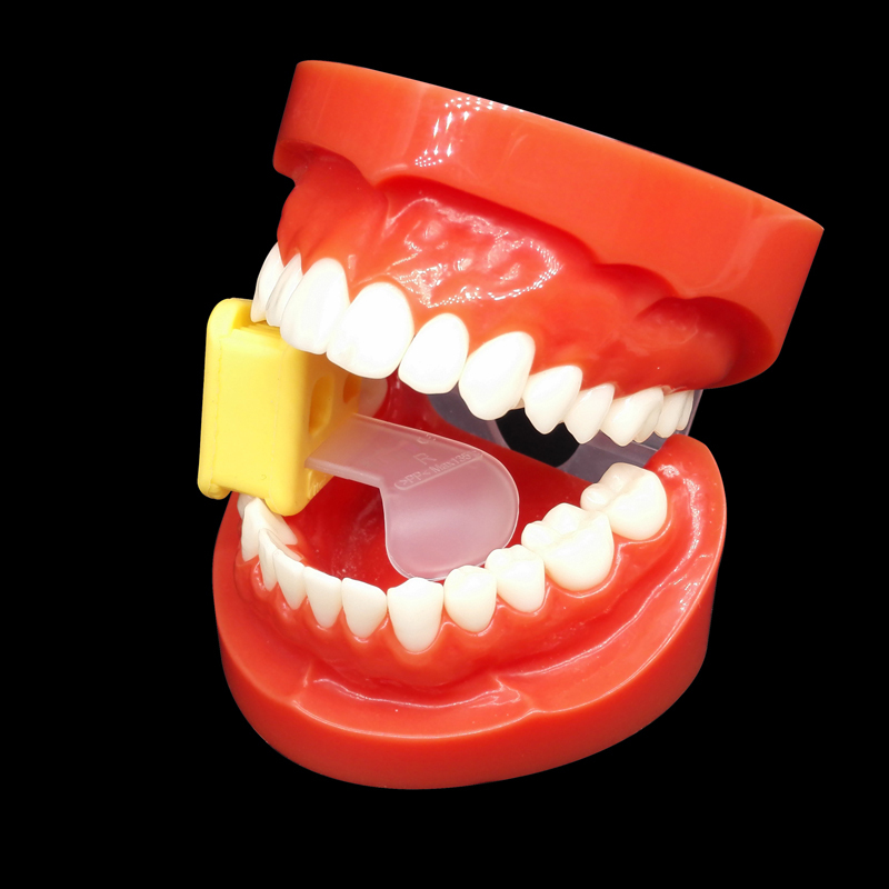 Dental Oral Care Rubber Bite Mouth Opener Retractor Intraoral Support Mouth Prop with Tongue Depressor