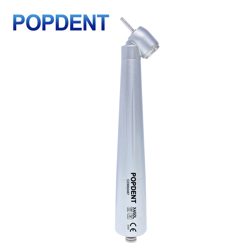 POPDENT Fiber Optic 45° Angled Dental High Speed Surgical Handpiece Fit NSK Style X450L,Kavo Style X450KL
