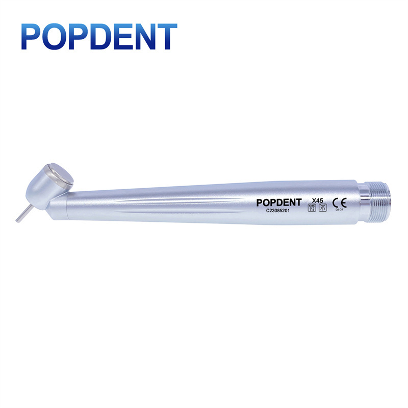 POPDENT X45 45° Angle Dental High Speed Handpiece Push Button Turbine 2H/4H