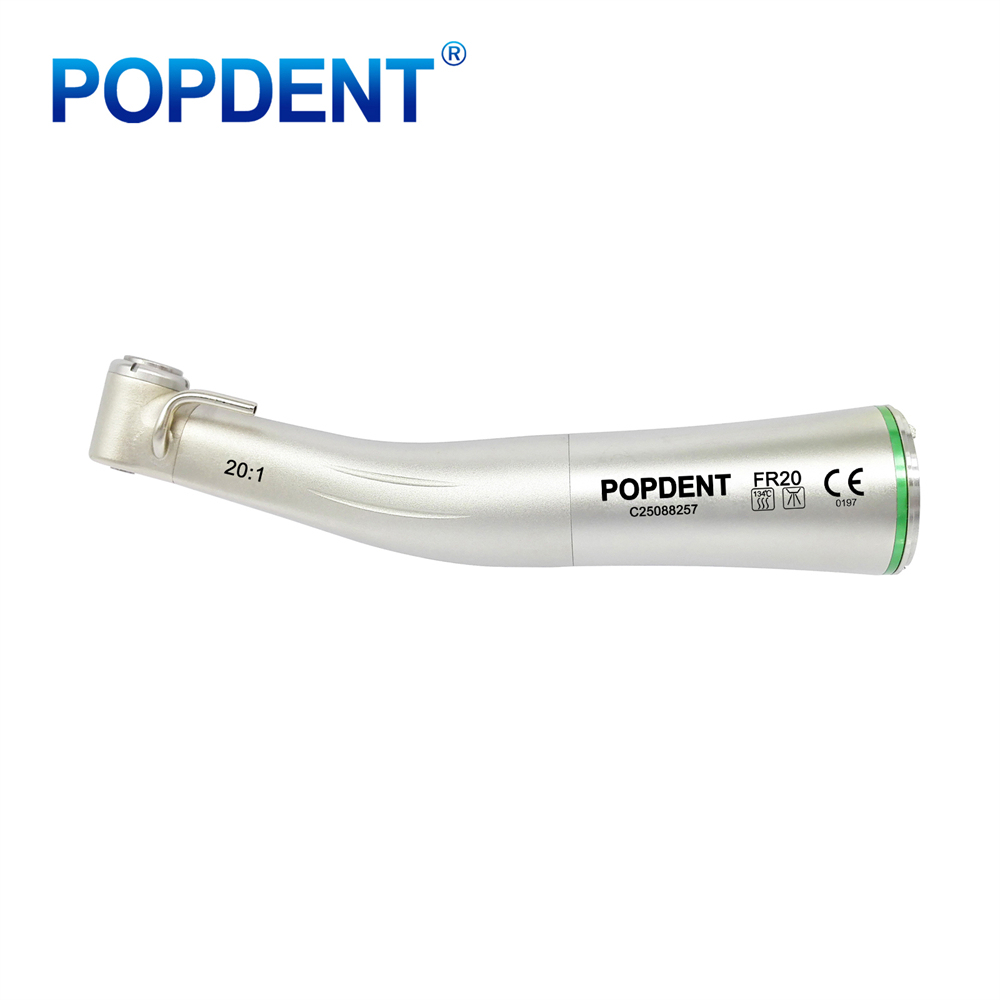 POPDENT FR20 Dental 20:1 Fiber Optic Implant Contra Angle Handpiece