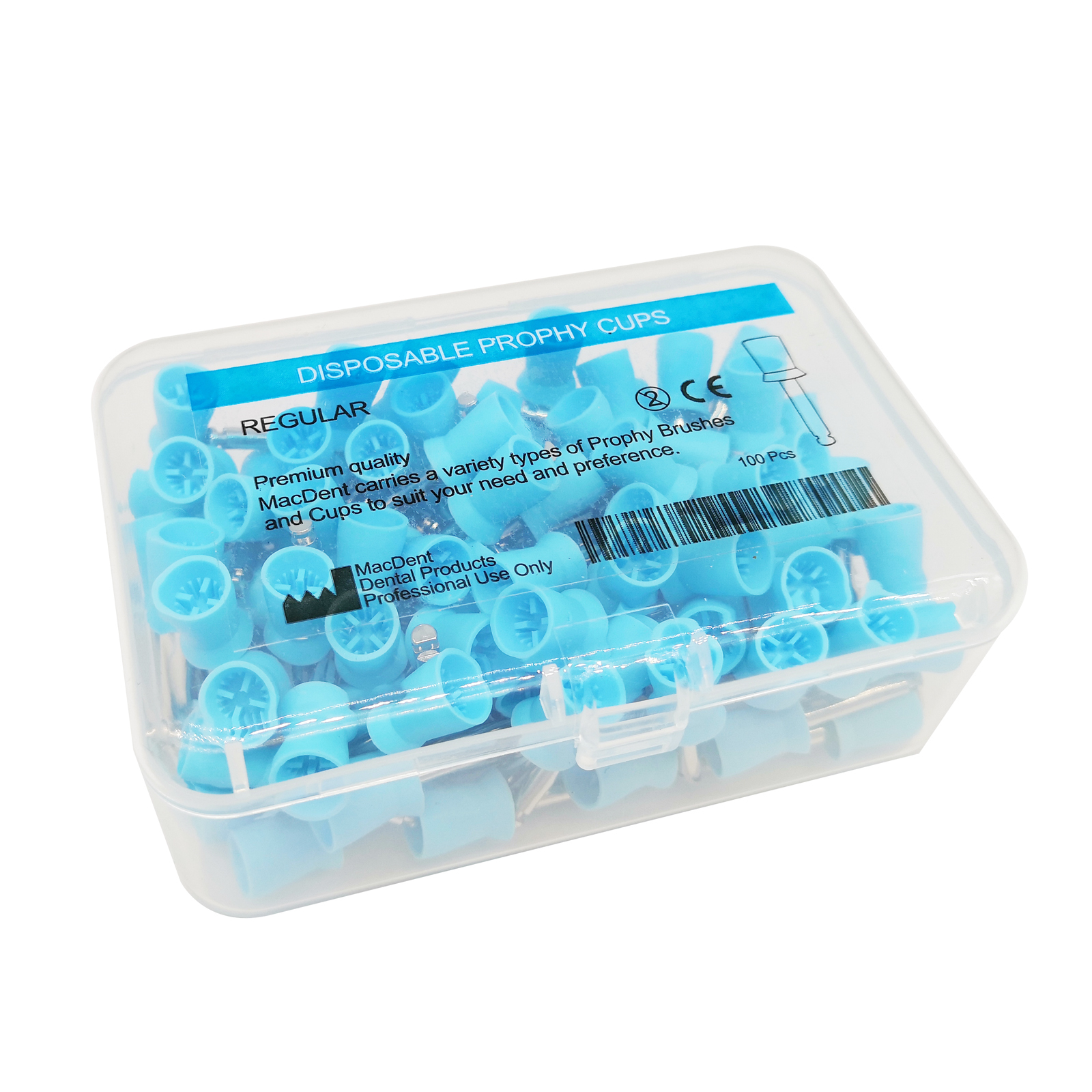 Dental Polishing Polish Prophy Cup  4 Webbed Brush Latch Type