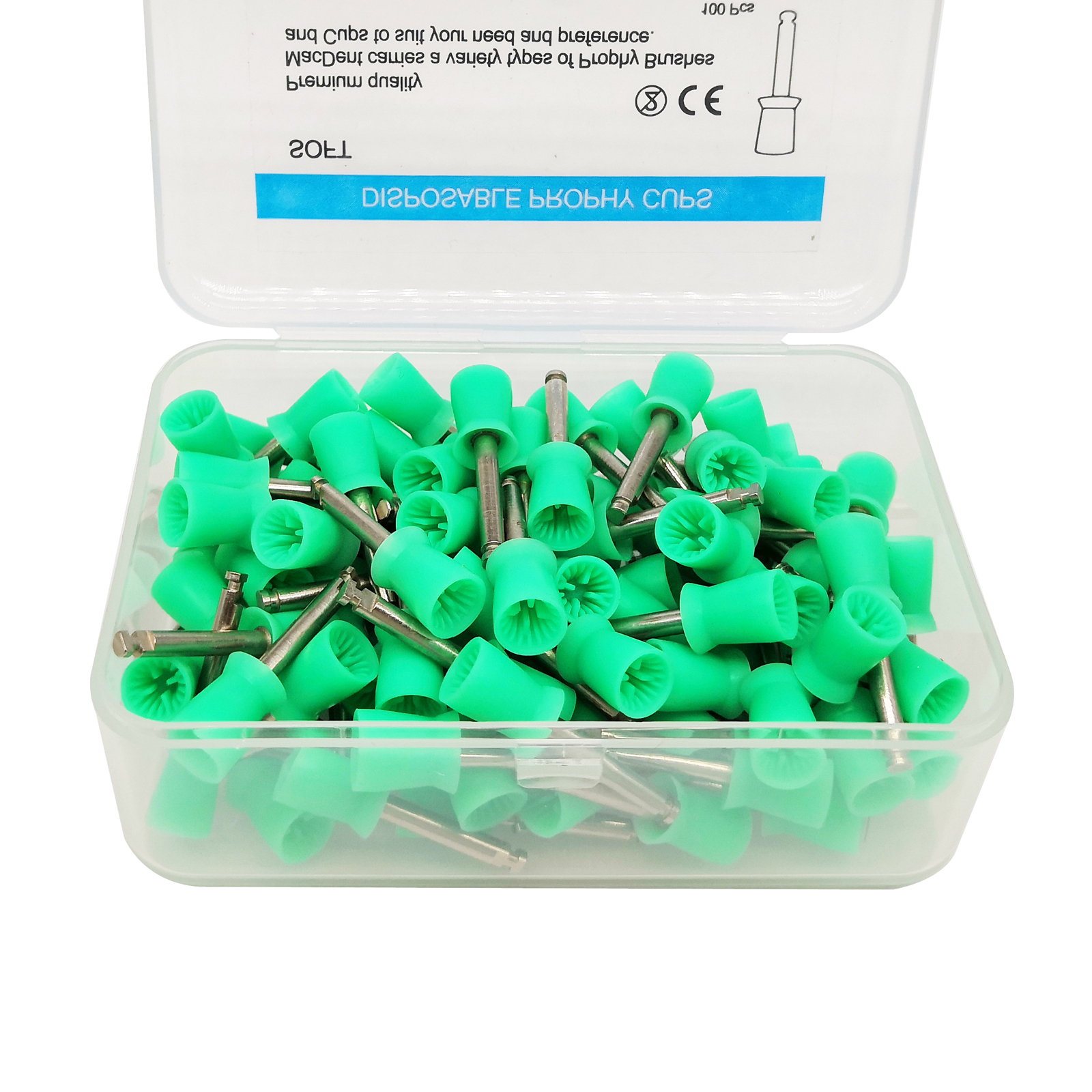 Dental Polishing Polish Prophy Cup  4 Webbed Brush Latch Type