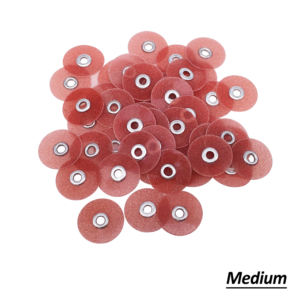 50pcs Dental  Contouring Polishing Finishing Discs 9.5/12/12.7/14/16mm