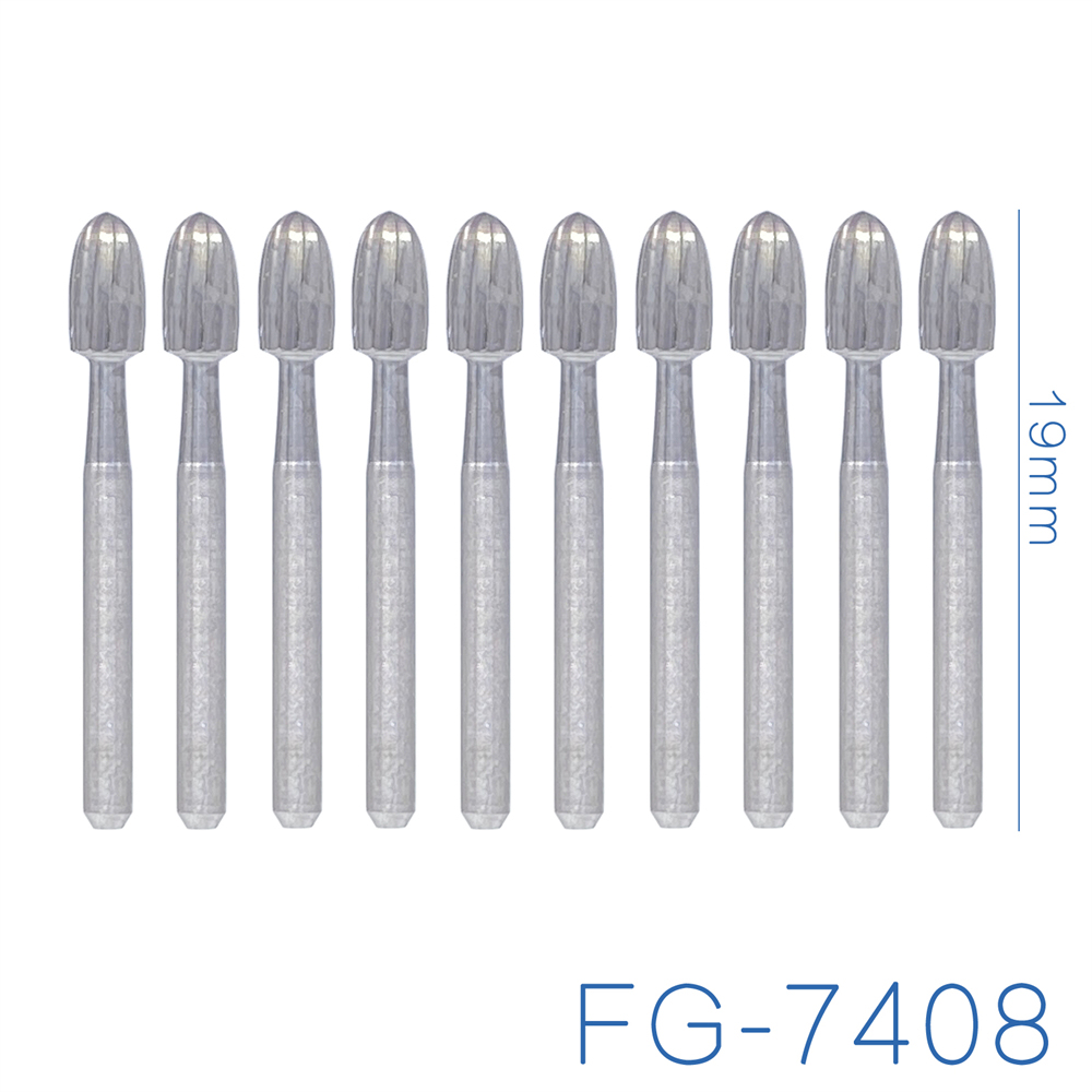 10Pcs DMXDENT Dental Trimming&Finishing  Tungsten Carbide Burs FG7404/7408/7803/7901/Endo-Z/Zekrya