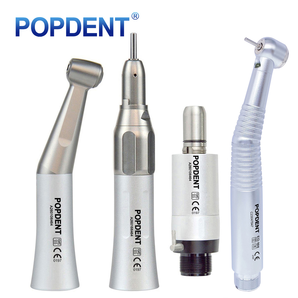 POPDENT Dental E-generator LED High Speed/Low Speed Handpiece Kit 2Hole/4Hole