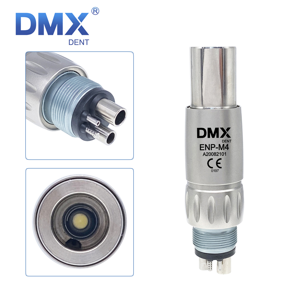 Dental LED Quick Coupler 4 Hole For NSK fiber Optic High Speed Handpiece