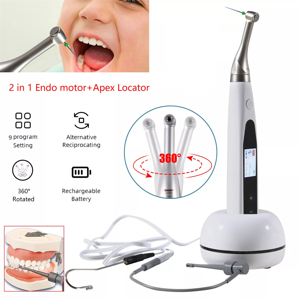 Woodpecker Style 2 in 1 Wireless Dental Endo Motor Reciprocating & Apex Locator / PT-Blue Files