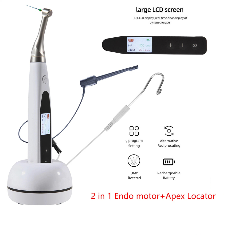 Woodpecker Style 2 in 1 Wireless Dental Endo Motor Reciprocating & Apex Locator / PT-Blue Files