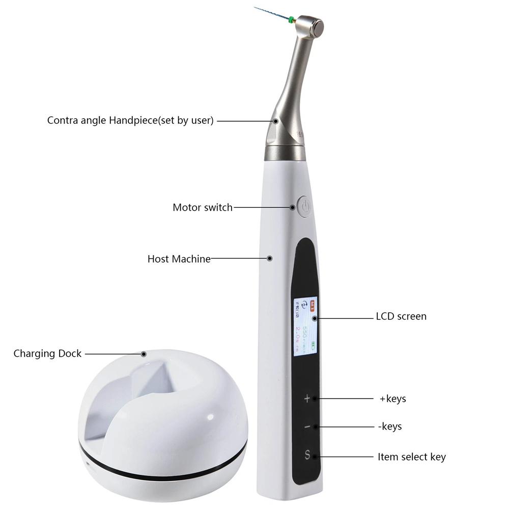 Woodpecker Style 2 in 1 Wireless Dental Endo Motor Reciprocating & Apex Locator / PT-Blue Files
