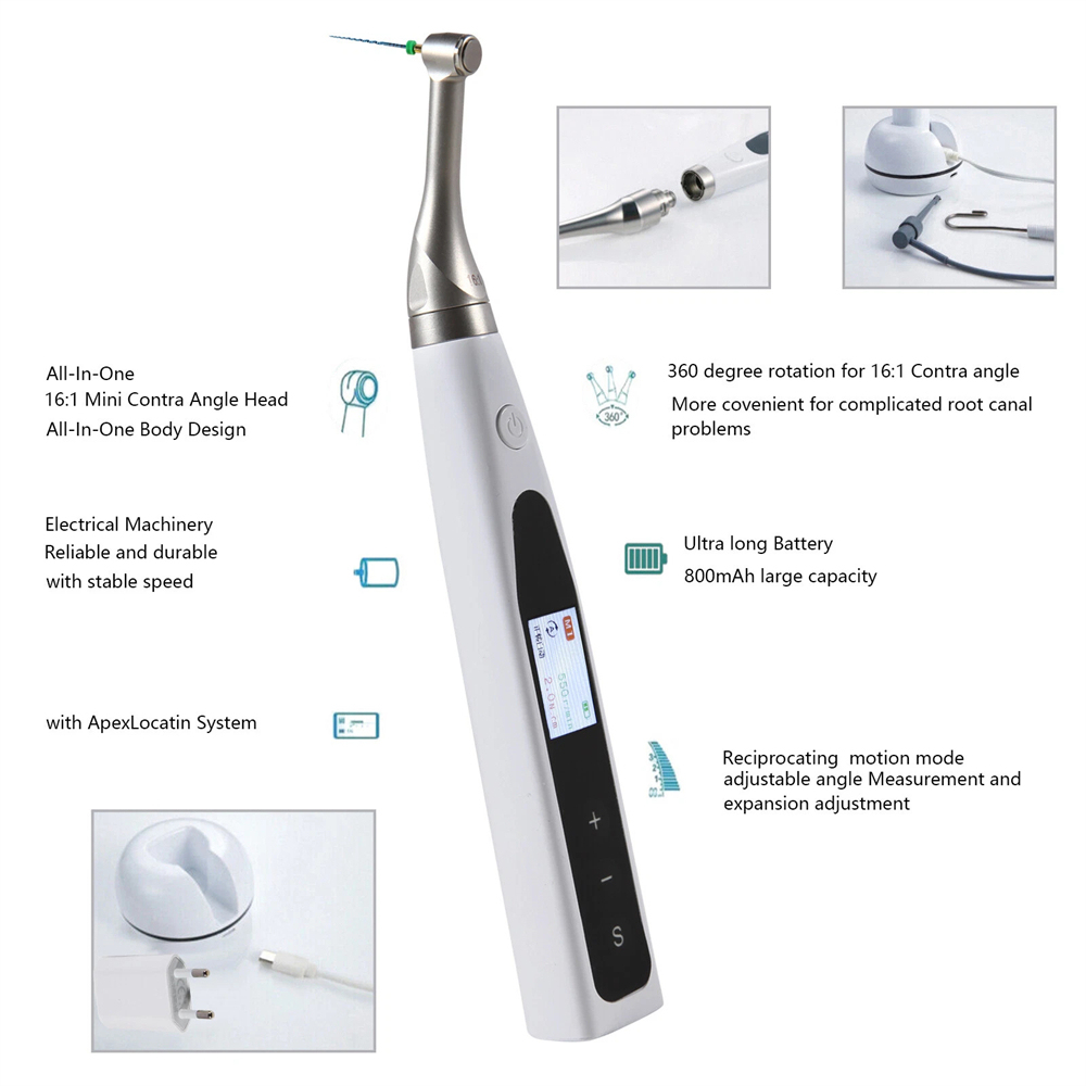Woodpecker Style 2 in 1 Wireless Dental Endo Motor Reciprocating & Apex Locator / PT-Blue Files