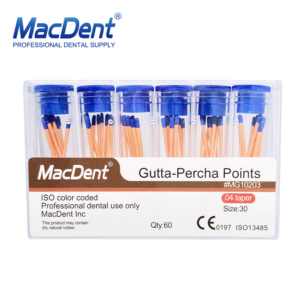 MacDent Dental Endo Gutta Percha Points/Absorbent Paper Points Taper 0.02/0.04/0.06