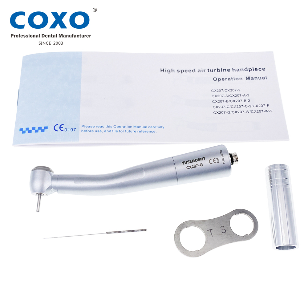 COXO YUSENDENT CX207-G H16 Fiber Optic LED High Speed Handpiece Turbine