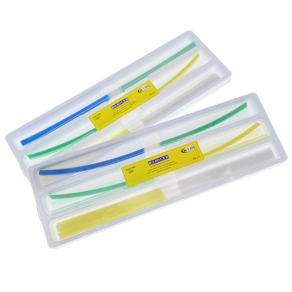 75Pcs TOP PM Dental Abrasive Finishing Polishing Strips for Contouring 1.055