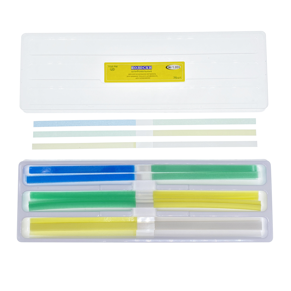 75Pcs TOP PM Dental Abrasive Finishing Polishing Strips for Contouring 1.055