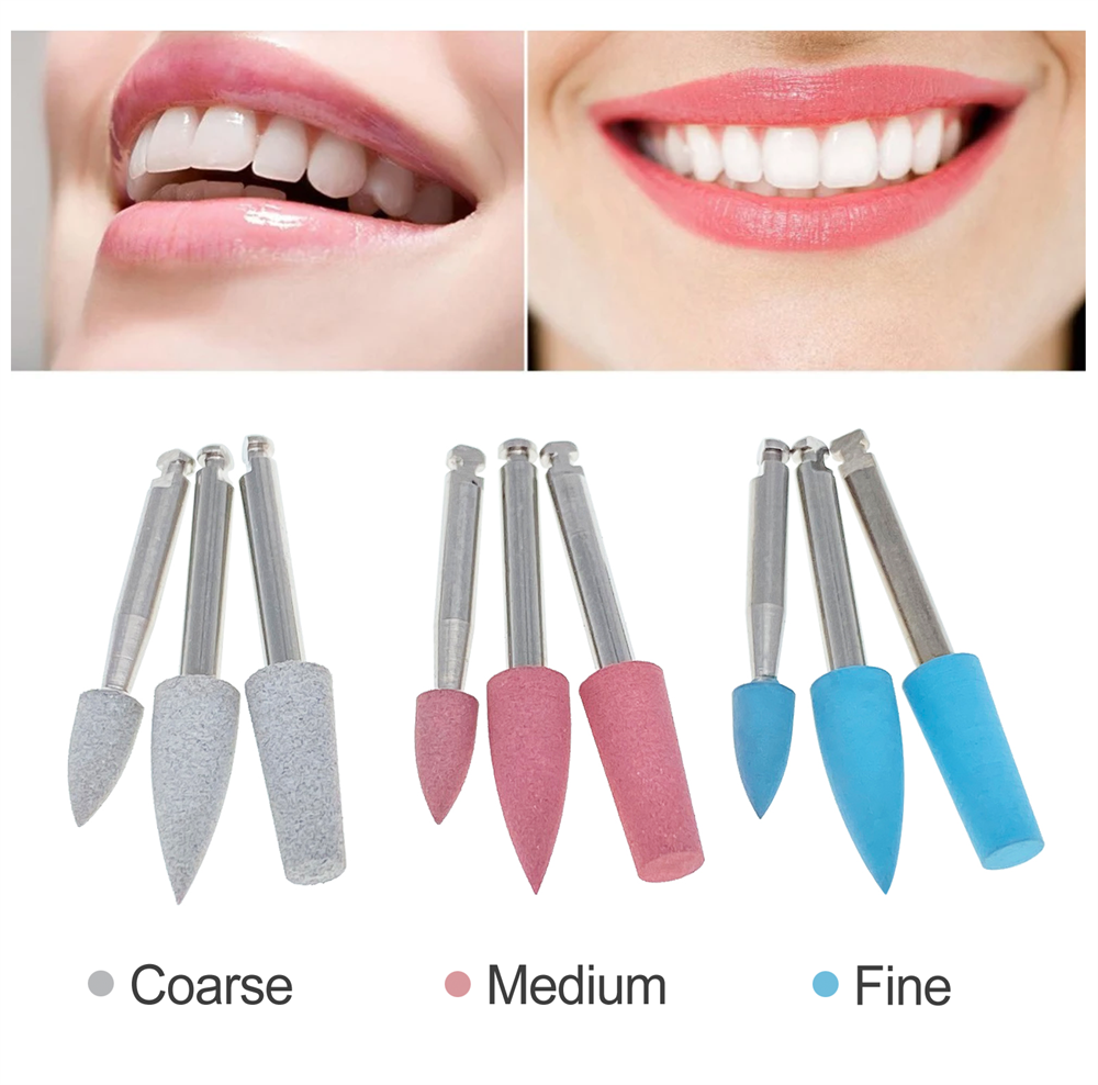 10pcs Dental Composite Polishing Finishing Burs Silicone Polishers RA 2.35mm