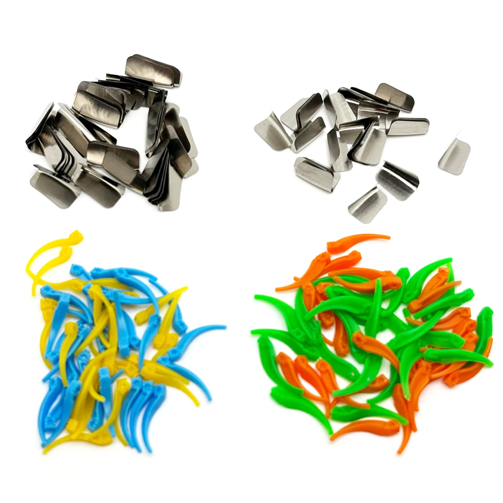 200Pcs Dental Supplies Anterior Matrix System Wedge Matrix Bands Interdental
