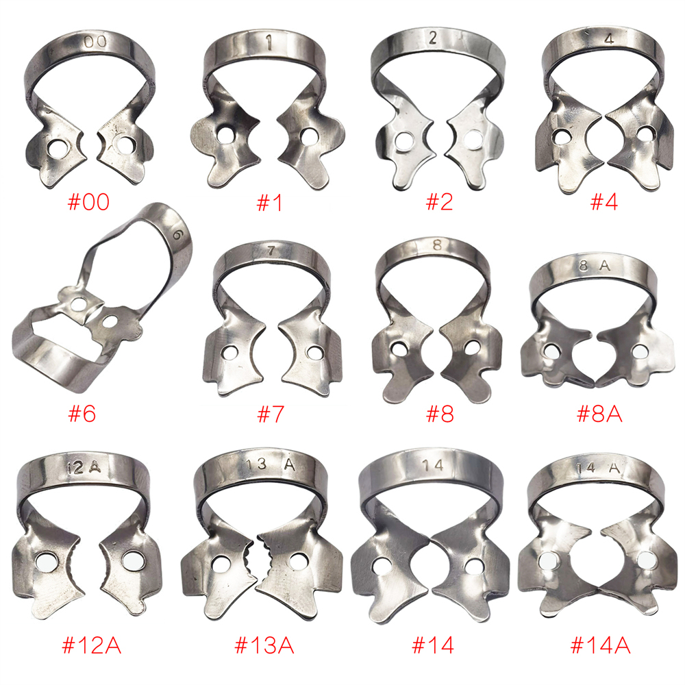 Dental Metal Rubber Dam Clamps