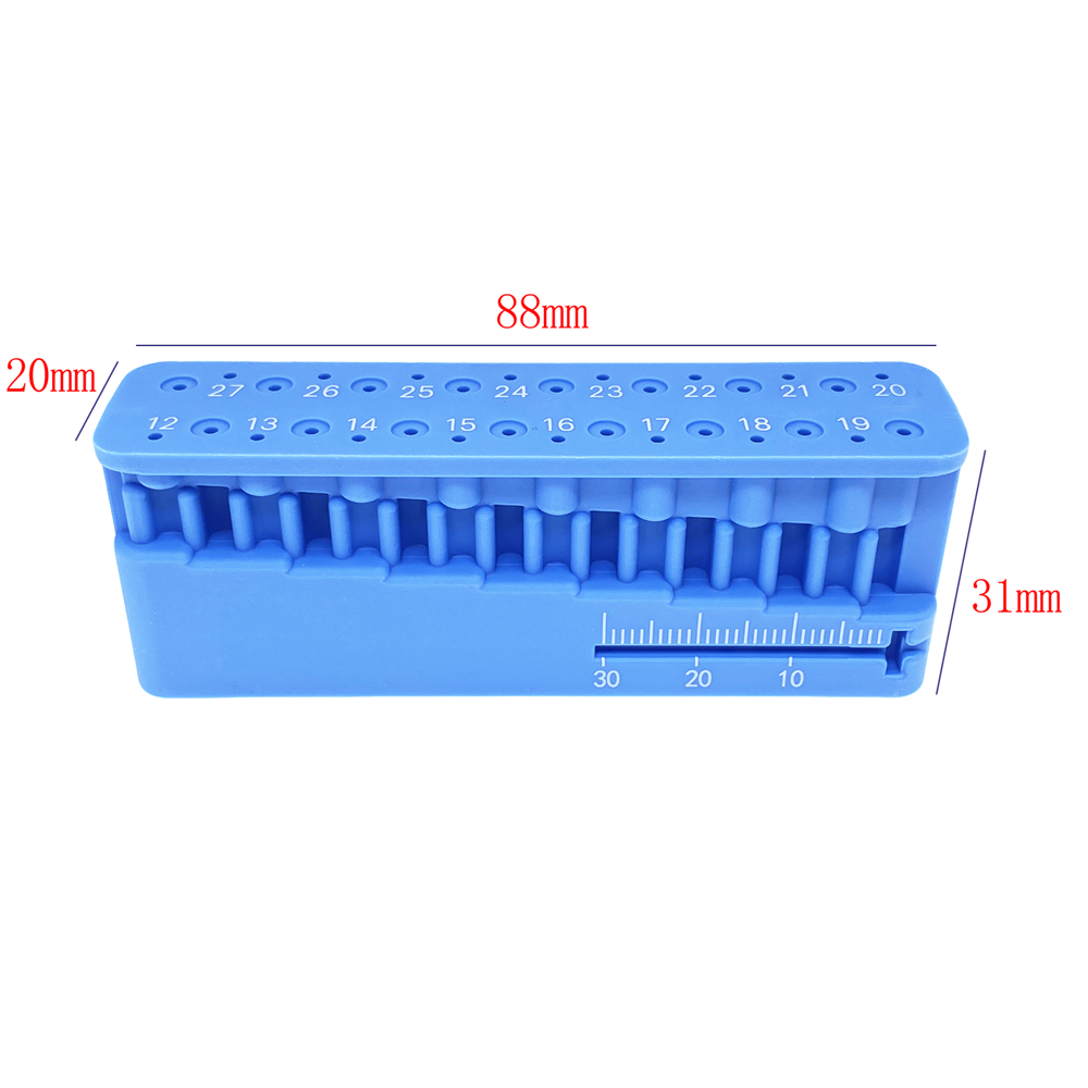 Dental Endo Measuring Block Endodontic File Holder Measuring Ruler Autoclavable