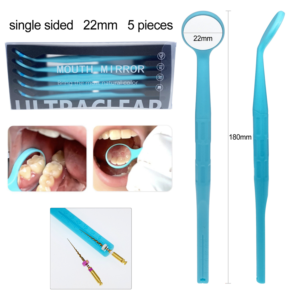 5PCS Dental Single/Double Sided Anti-fog Mouth Mirror Oral Mirrors