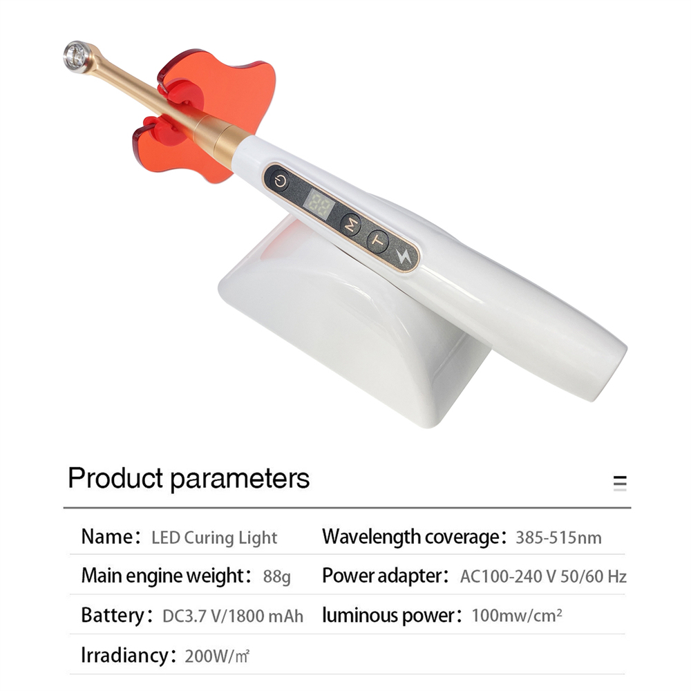 Dental Wireless Caries Detection and Curing Light Led 2 in 1 Function Detector