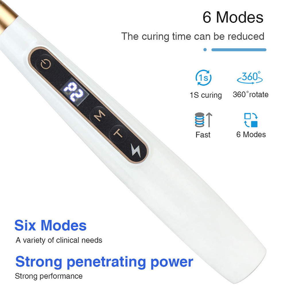 Dental Wireless Caries Detection and Curing Light Led 2 in 1 Function Detector