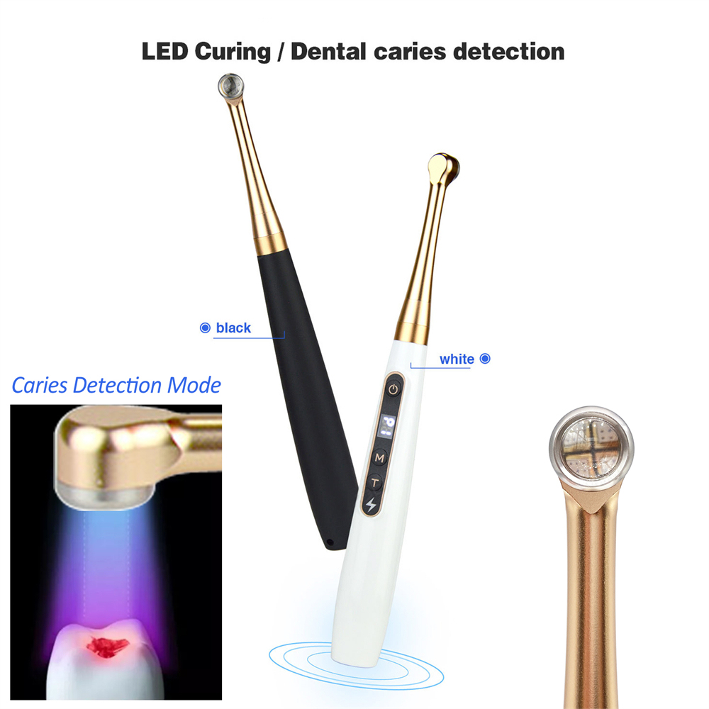 Dental Wireless Caries Detection and Curing Light Led 2 in 1 Function Detector