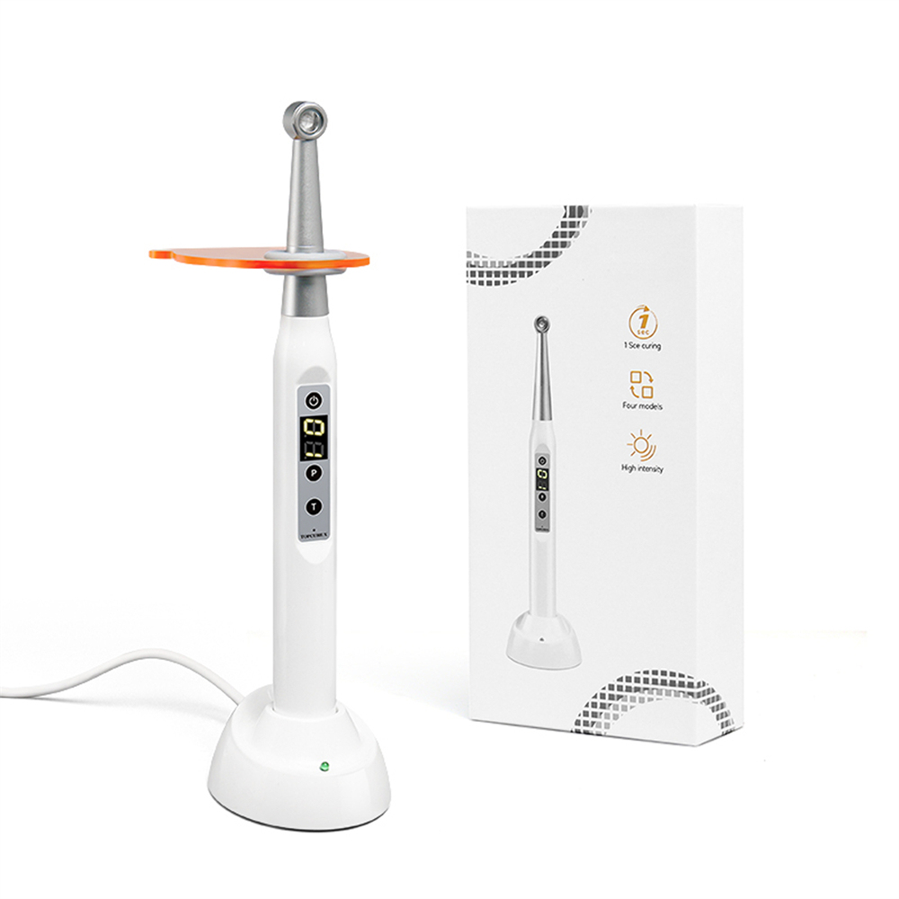 Dental 1 Second Curing Wireless LED Curing Light Lamp 2500mw/c㎡